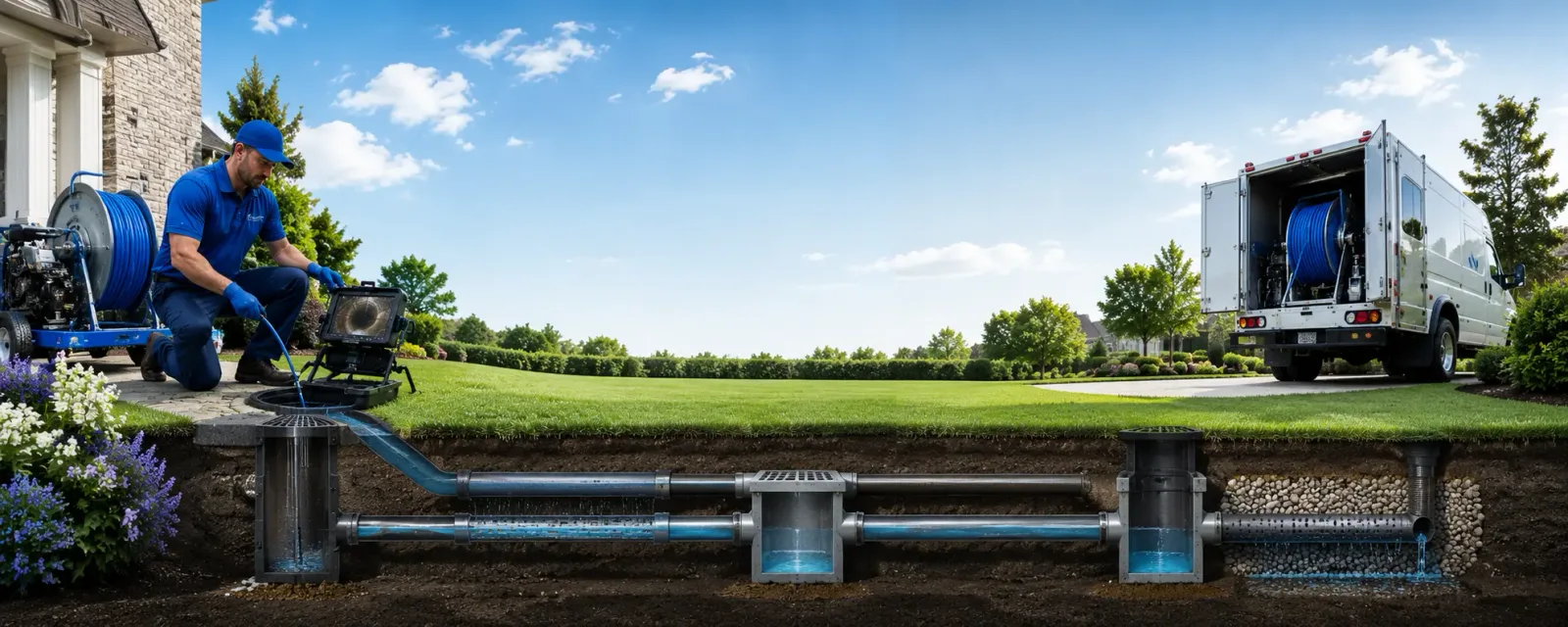 Outdoor drain cleaning information for Farmington, PA